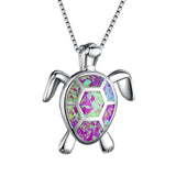 Opal Turtle Necklace