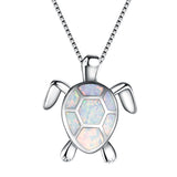 Opal Turtle Necklace