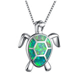 Opal Turtle Necklace