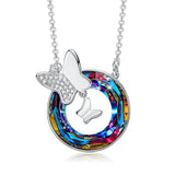 Swarovski Butterfly Circle Necklace