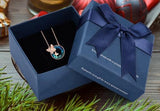 Swarovski Butterfly Circle Necklace