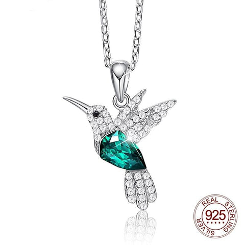 Swarovski Crystal Hummingbird Necklace