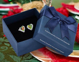 Heart Stud Swarovski Earrings