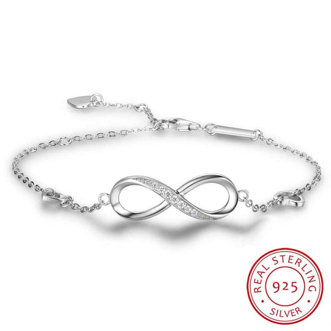 Sterling Silver Infinity Bracelet