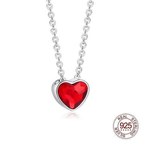 Sterling Silver Simple Heart Necklace