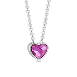 Sterling Silver Simple Heart Necklace