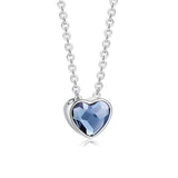 Sterling Silver Simple Heart Necklace