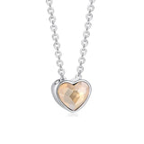 Sterling Silver Simple Heart Necklace