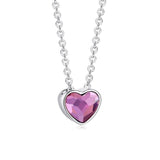 Sterling Silver Simple Heart Necklace