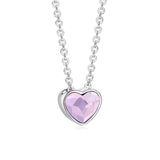 Sterling Silver Simple Heart Necklace