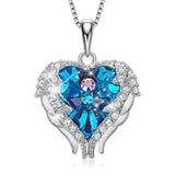 Angel Wings Heart Necklace