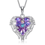 Angel Wings Heart Necklace