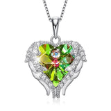 Angel Wings Heart Necklace