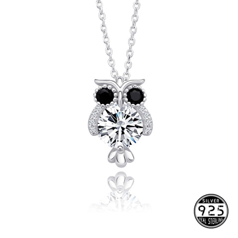 Sterling Silver Owl Necklace