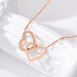 Double Heart Necklace