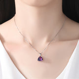 Brazilian Mystic Topaz Triangle Necklace