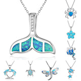 Opal Sea Life Necklaces