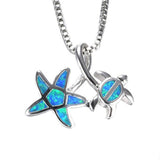 Opal Sea Life Necklaces