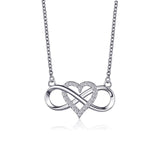 Infinity Love Heart Necklaces