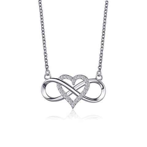 Infinity Love Heart Necklaces