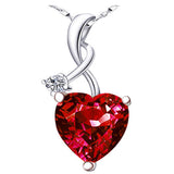 Crystal Twinkling Heart Necklace