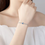 Sterling Silver Blue Crystal bracelet