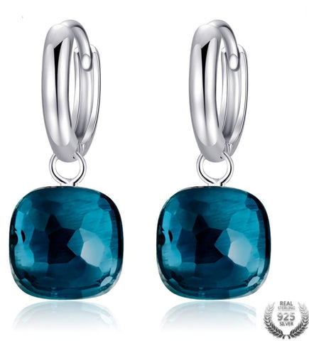 Blue Topaz Earrings